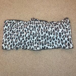 Hula Honey Leopard Print Bando Top